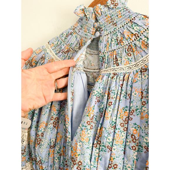 Hunter Bell | NWT Ryan Dress Ditsy Blue Floral | Sz XS - Picture 10 of 11